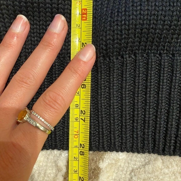 GCDS Men’s Logo Knit Wool Blend Sweater Black Size M Academia Graphic Pullover - Picture 9 of 10